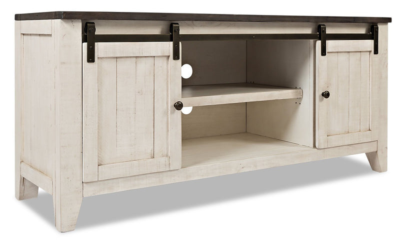 Madison 60\" Barn Door TV Stand – White