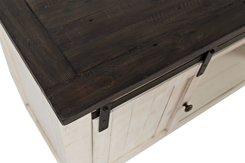 Madison 60\" Barn Door TV Stand – White