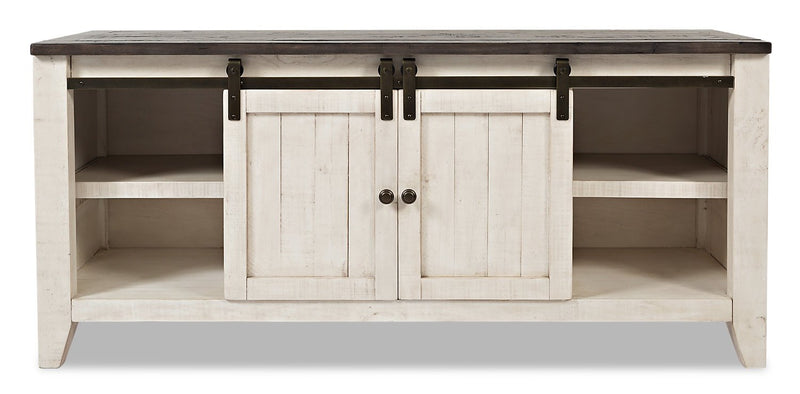 Madison 60\" Barn Door TV Stand – White