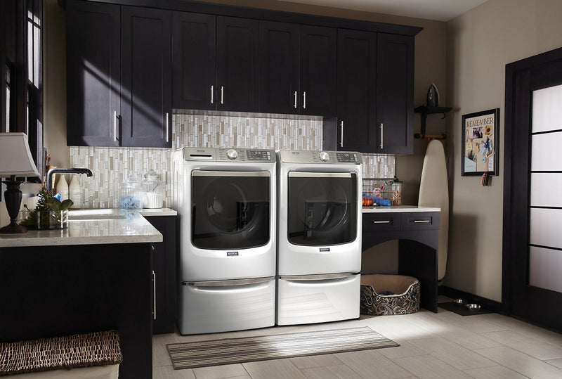Maytag Front-Load 5.8 Cu. Ft. Smart Washer with Extra Power and 7.3 Cu. Ft. Electric Smart Dryer – White