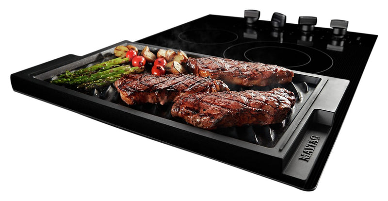 Maytag 30\" Electric Cooktop with Reversible Grill and Griddle - MEC8830HB