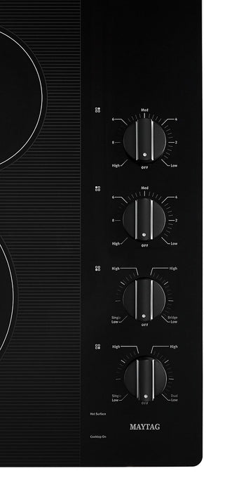 Maytag 30\" Electric Cooktop with Reversible Grill and Griddle - MEC8830HB