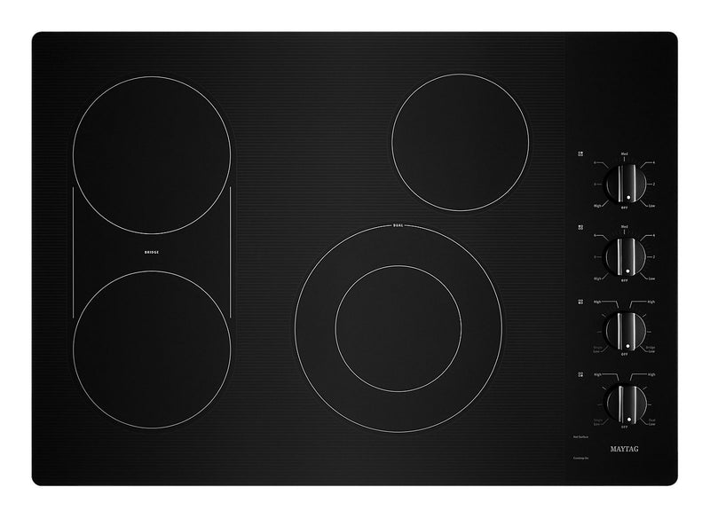 Maytag 30\" Electric Cooktop with Reversible Grill and Griddle - MEC8830HB