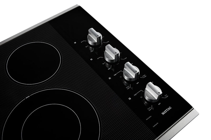 Maytag 30\" Electric Cooktop with Reversible Grill and Griddle - MEC8830HS