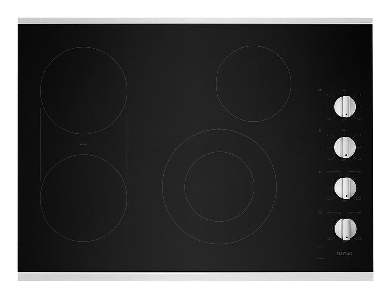 Maytag 30\" Electric Cooktop with Reversible Grill and Griddle - MEC8830HS