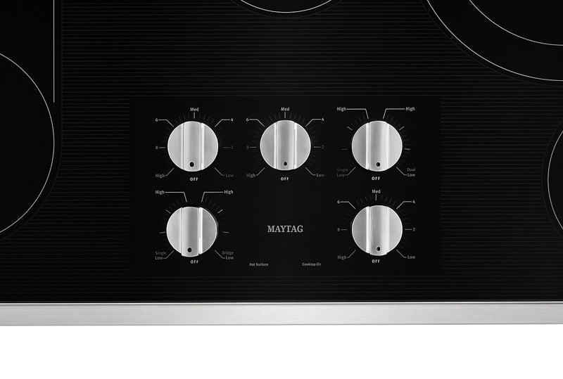 Maytag 36\" Electric Cooktop with Reversible Grill and Griddle - MEC8836HS