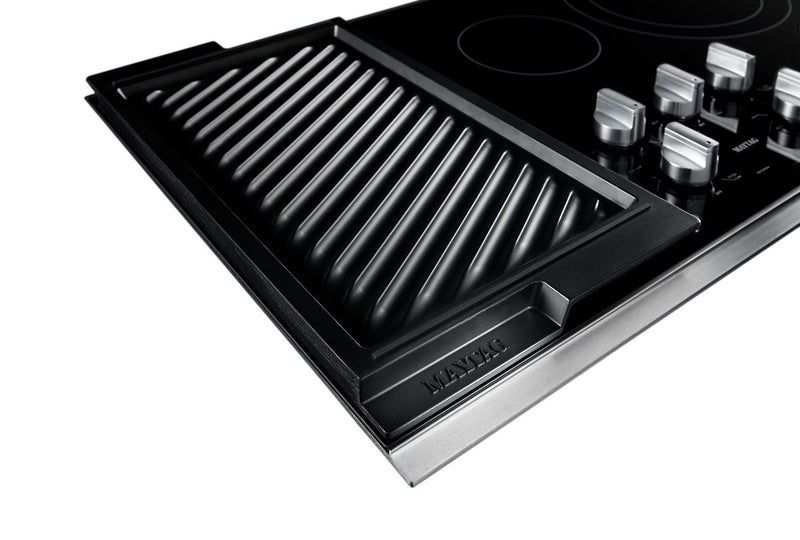 Maytag 36\" Electric Cooktop with Reversible Grill and Griddle - MEC8836HS