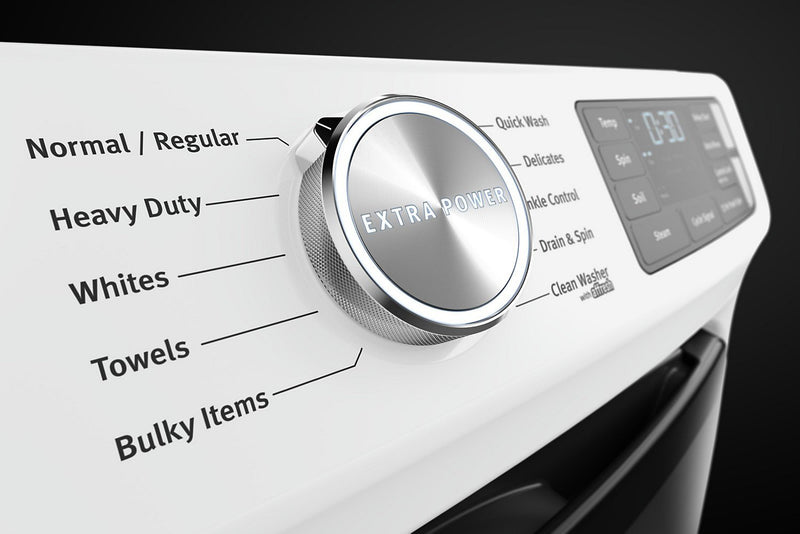 Maytag Front-Load 5.2 Cu. Ft. Washer with Extra Power and 7.3 Cu. Ft. Gas Dryer – White