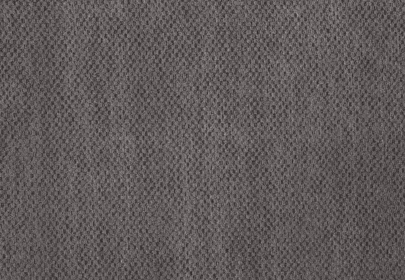 Morty Chenille Storage Ottoman - Grey