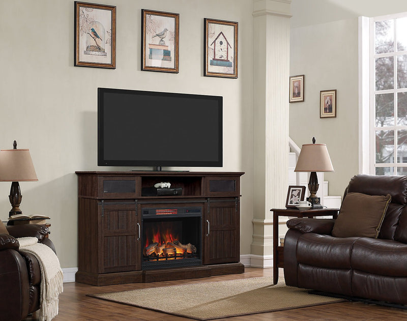 Munich 68\" TV Stand with Firebox