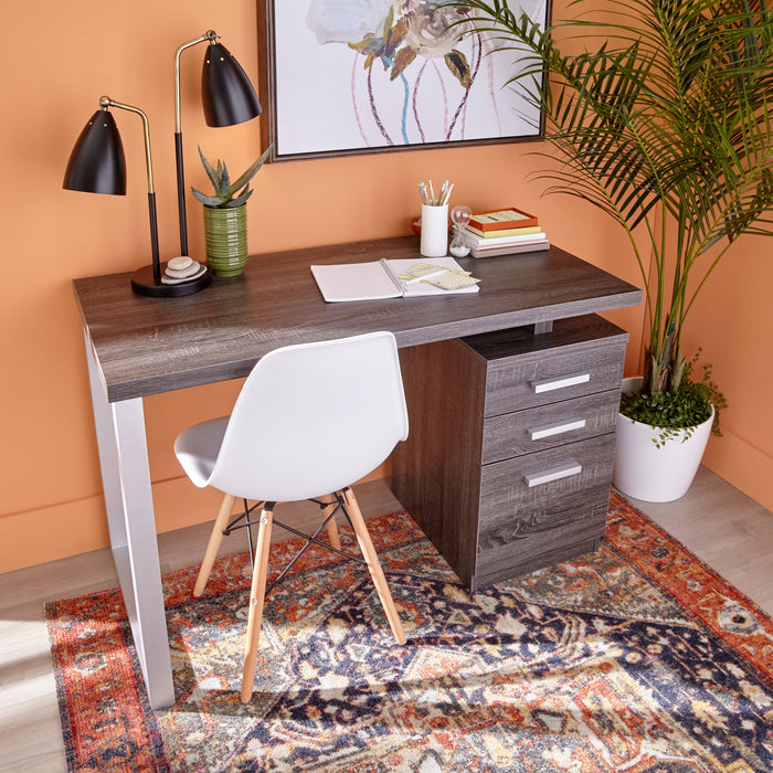 Oscar Reversible Desk - Distressed Grey