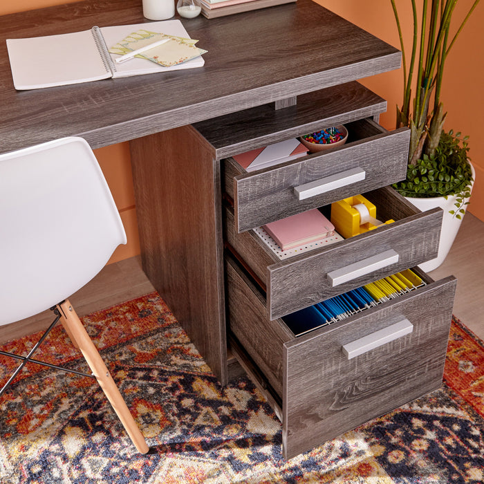 Oscar Reversible Desk - Distressed Grey