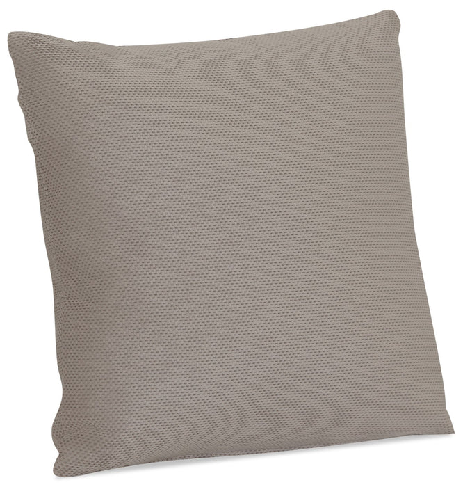 Designed2B Textured Polyester Accent Pillow - Plush Pewter