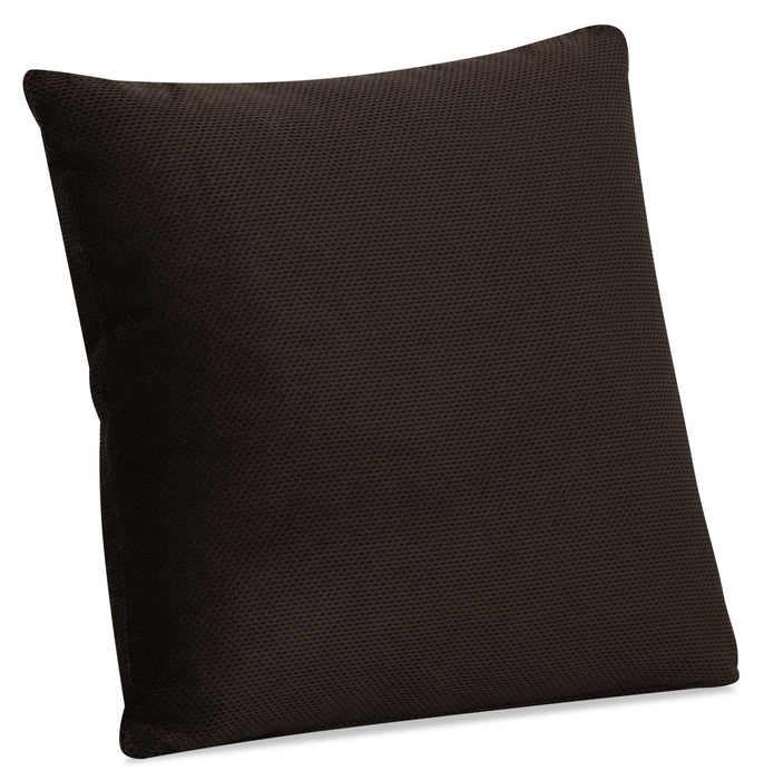 Designed2B Textured Polyester Accent Pillow - Plush Chocolate