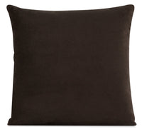 Designed2B Textured Polyester Accent Pillow - Plush Chocolate