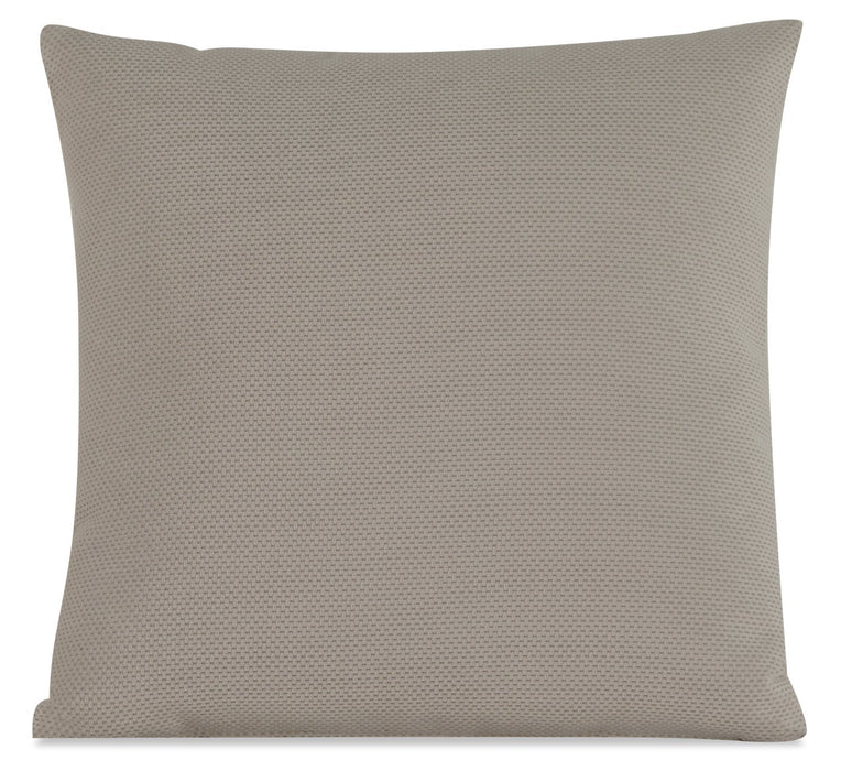 Designed2B Textured Polyester Accent Pillow - Plush Ecru