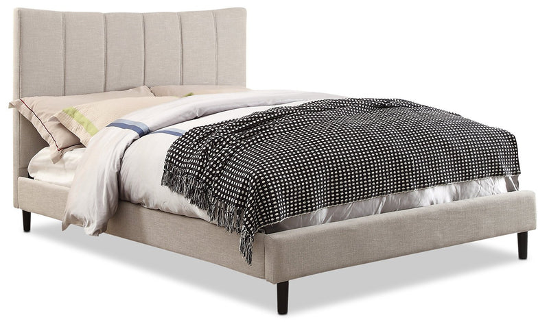 Paseo Queen Platform Bed – Taupe