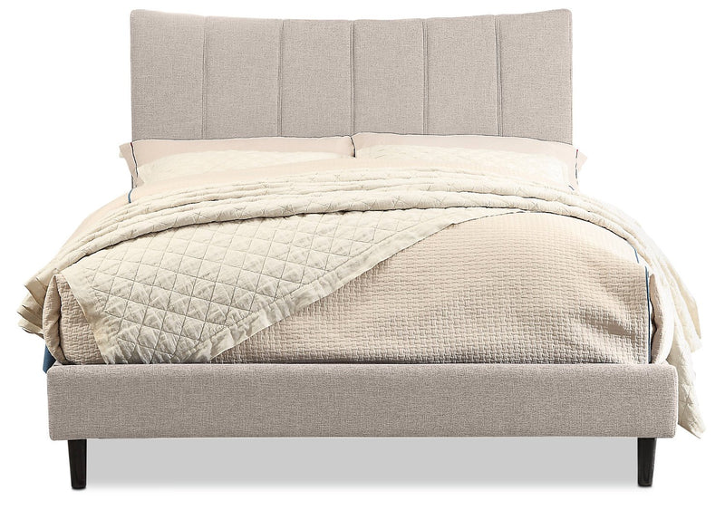 Paseo Queen Platform Bed – Taupe