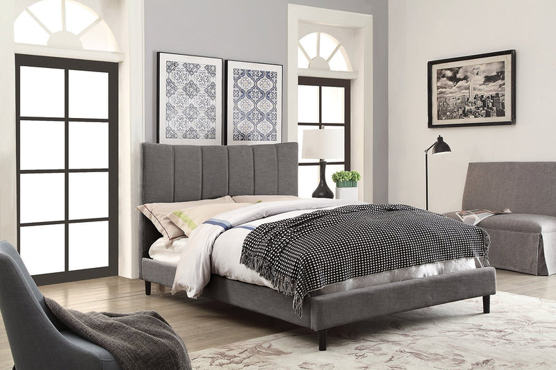Paseo Queen Platform Bed - Grey