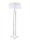 Persia 54.3\" Glam Floor Lamp with Glass, Mirror and Acrylic Crystals