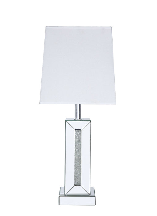 Persia 30.7\" Glam Table Lamp with Glass, Mirror and Acrylic Crystals