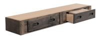 Piper 2-Drawer Under Bed Storage Trundle for Kids, Solid Pine Wood - Driftwood Grey  