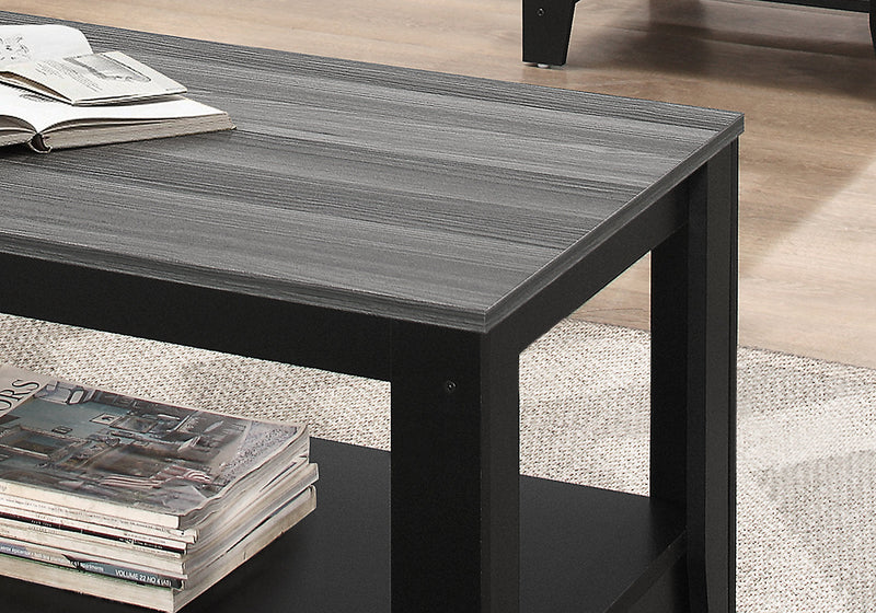 Rory 3-Piece Coffee and Two End Tables Package - Grey and Black