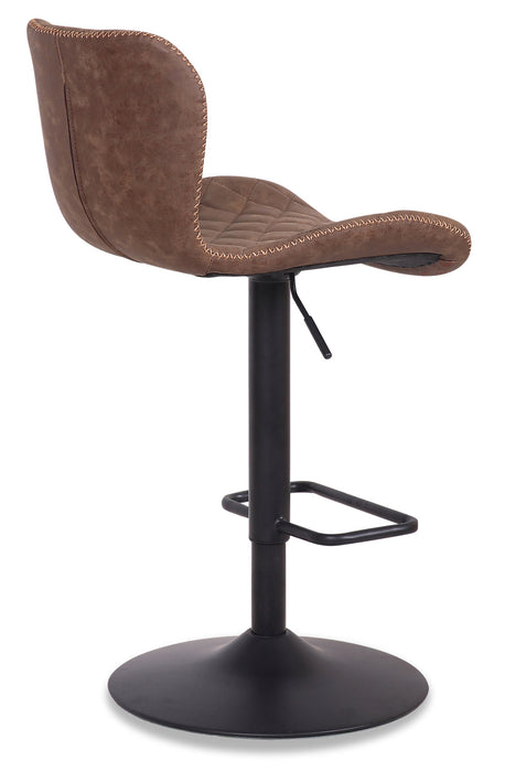 Seth Adjustable Bar Stool - Brown