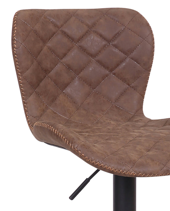 Seth Adjustable Bar Stool - Brown