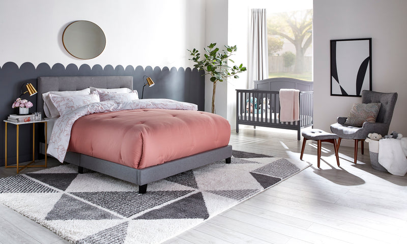 Tara Queen Bed – Grey