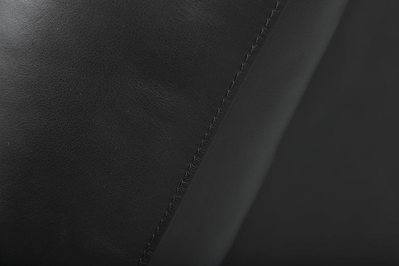 Toreno Genuine Leather Power Recliner - Black