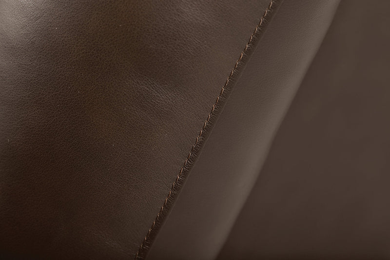 Toreno Genuine Leather Power Recliner - Brown