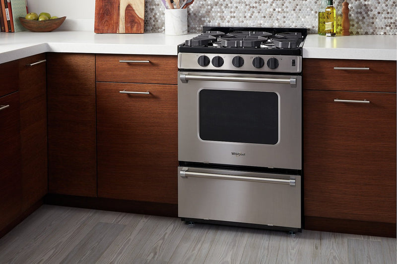 Whirlpool 24-Inch 3.0 Cu. Ft. Freestanding Gas Range - WFG500M4HS