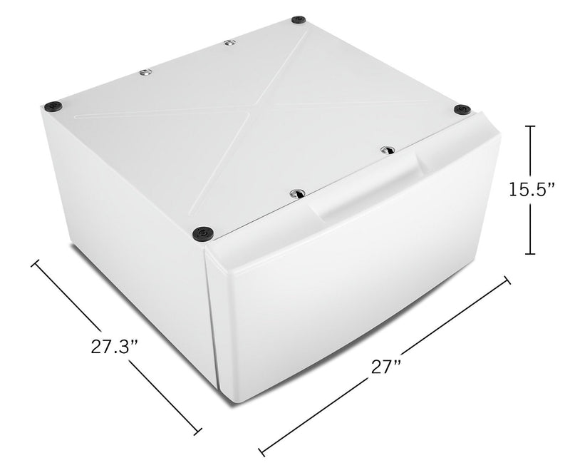 Whirlpool 15.5\" Pedestal for Front Load Washer and Dryer with Storage - WFP2715HW