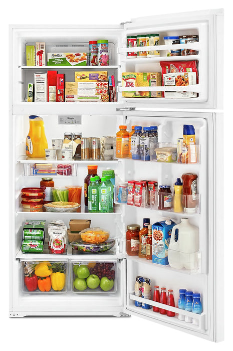 Whirlpool 18 Cu. Ft. Top-Freezer Refrigerator - WRT518SZFW