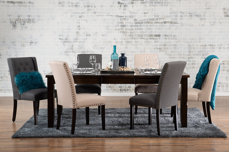 York Wingback Dining Chair - Grey