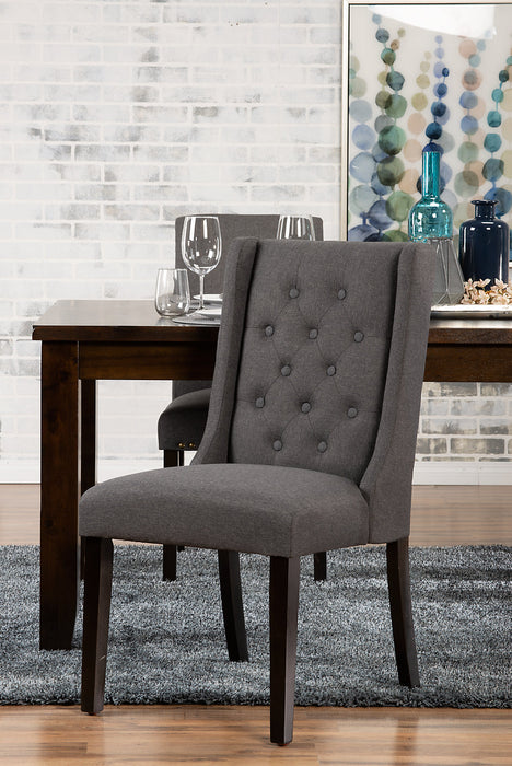 York Wingback Dining Chair - Grey