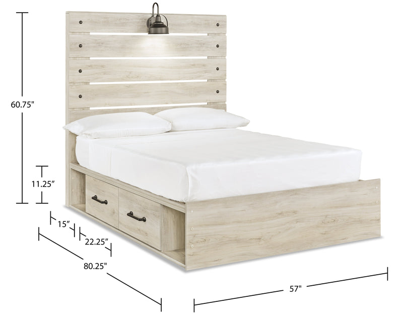 Abby Full Side Storage Bed