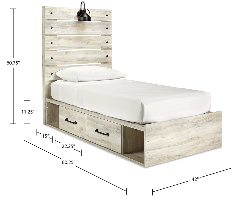 Abby Twin Side Storage Bed