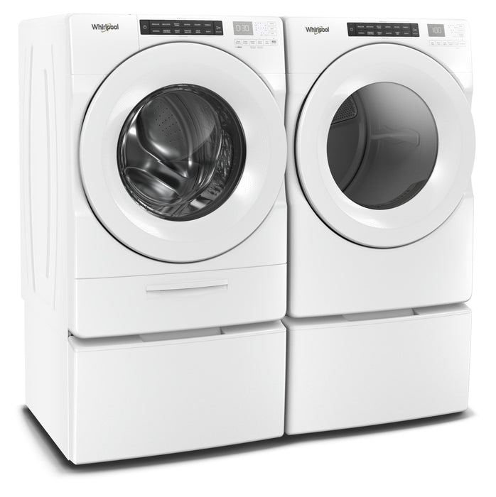 Whirlpool 5.0 Cu. Ft. Front-Load Washer and 7.4 Cu. Ft. Front-Load Dryer - White