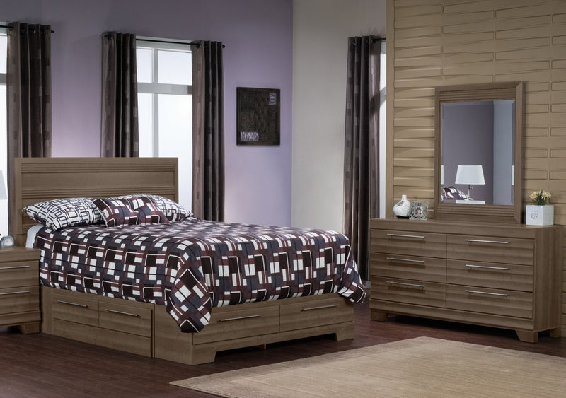 Olivia 5-Piece Queen Storage Bedroom Package - Grey