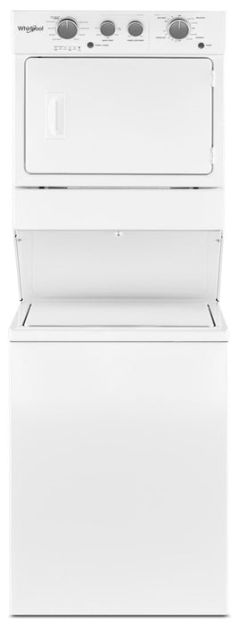 Whirlpool® 4.0 cu.ft Electric Stacked Laundry Center 9 Wash cycles and AutoDry™