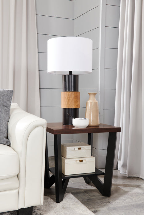 Arika 3-Piece Coffee and Two End Tables Package - Black