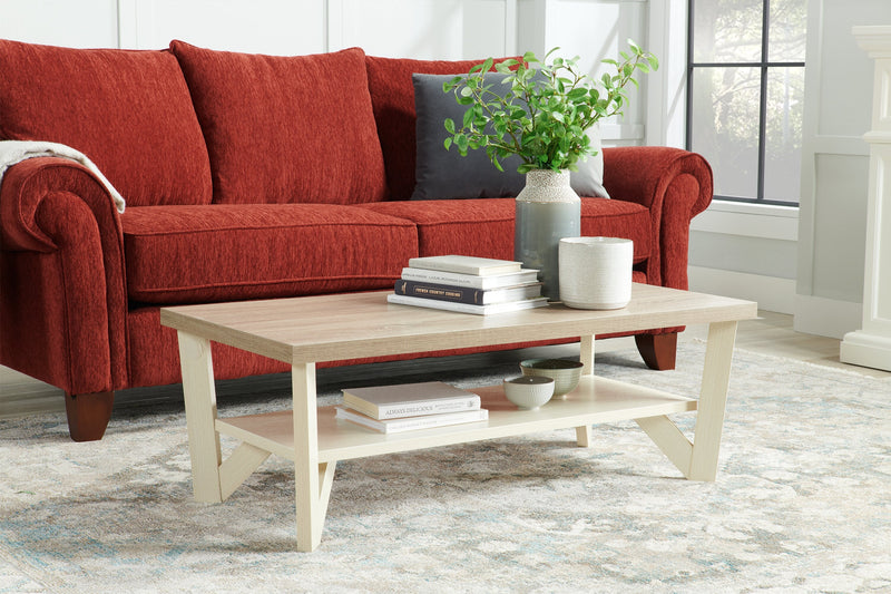 Arika 3-Piece Coffee and Two End Tables Package - Ivory