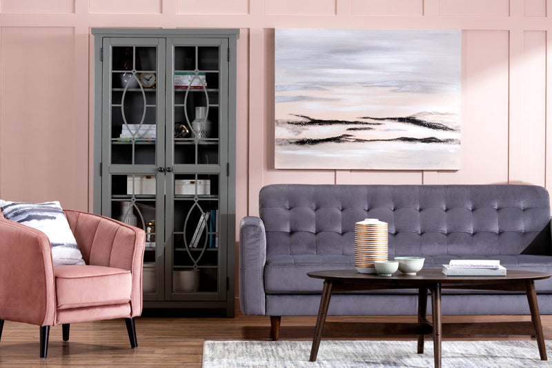 Athena Curio Cabinet - Grey