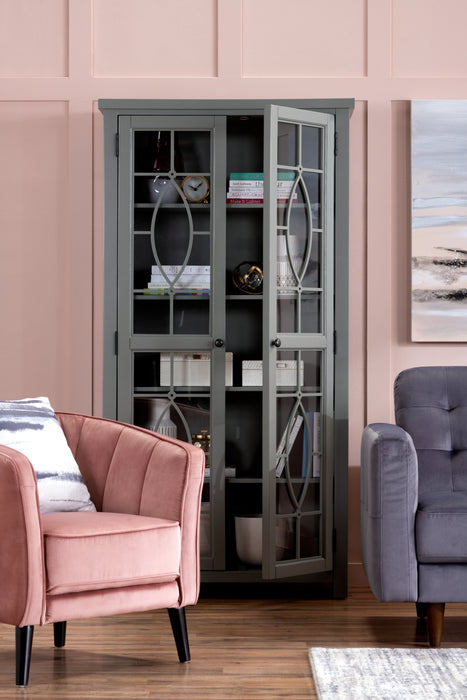 Athena Curio Cabinet - Grey