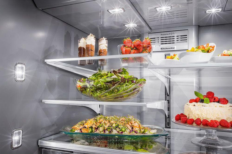 KitchenAid 25.8 Cu. Ft. Multi-Door Refrigerator – KRMF706EBS