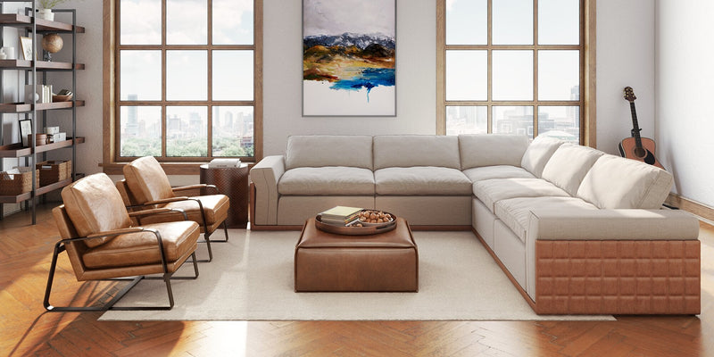 Avalon 5-Piece Sectional - Taupe 