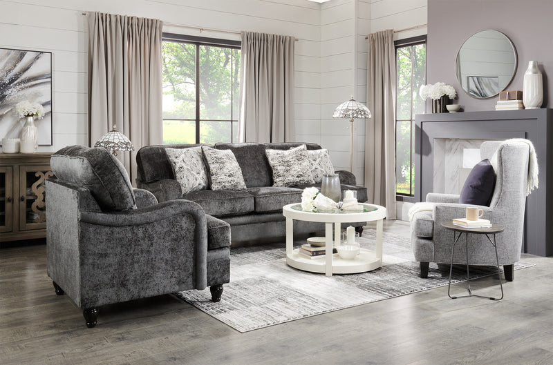 Bellmont Chenille Sofa - Charcoal