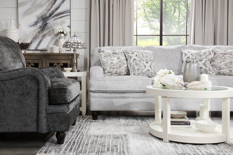 Bellmont Chenille Sofa - Platinum